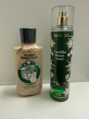 Brand new Bath & Body Works Cream Lotion and body spray - vanilla Bean Noel